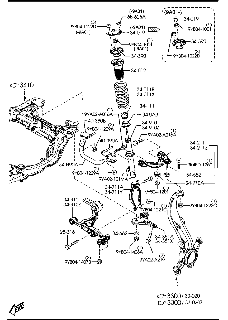 MAZDA GS1D-34-111A - ПЫЛЬНИК АМОРТИЗАТОРА ПОДВЕСКИ РЕЗИНОВЫЙ autosila-amz.com