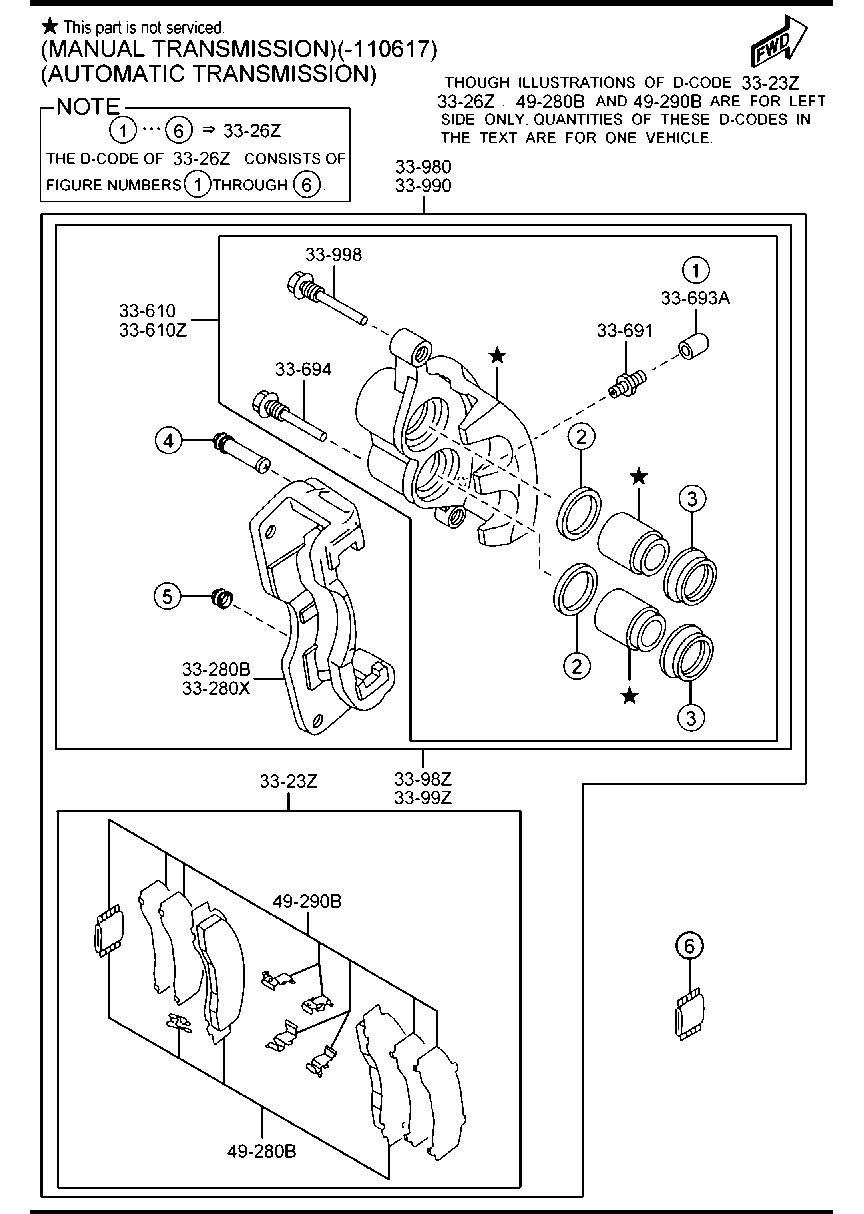 MAZDA L232-33-990C - Поршень, корпус скобы тормоза autosila-amz.com