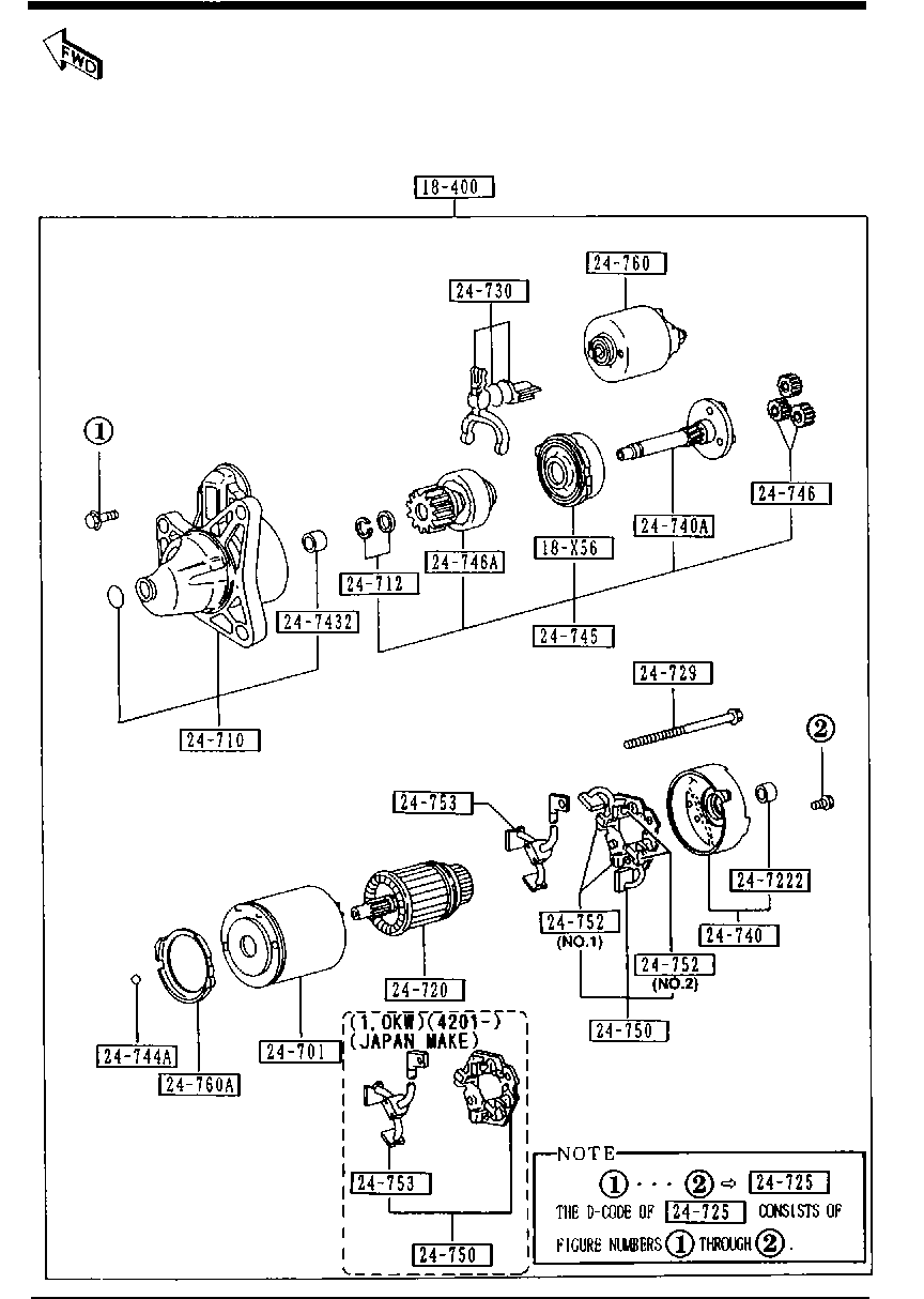 GEO FS05-18-400 A - Стартер autosila-amz.com