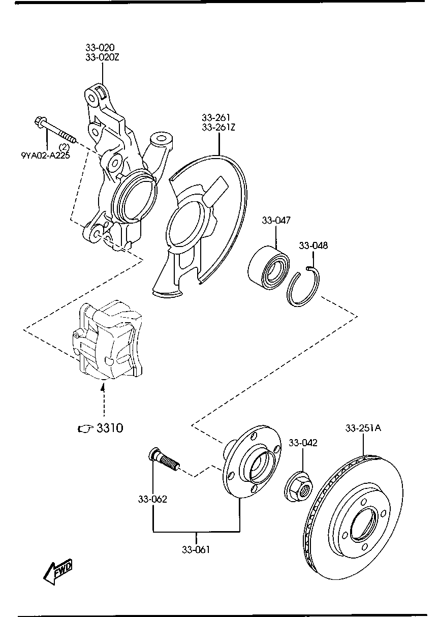 FORD DF71-33-251 - Тормозной диск autosila-amz.com