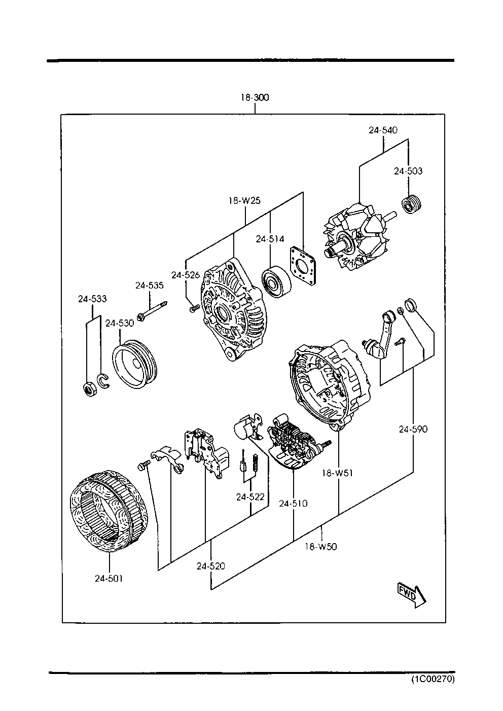 Mercury FP34-18-300C - Генератор autosila-amz.com