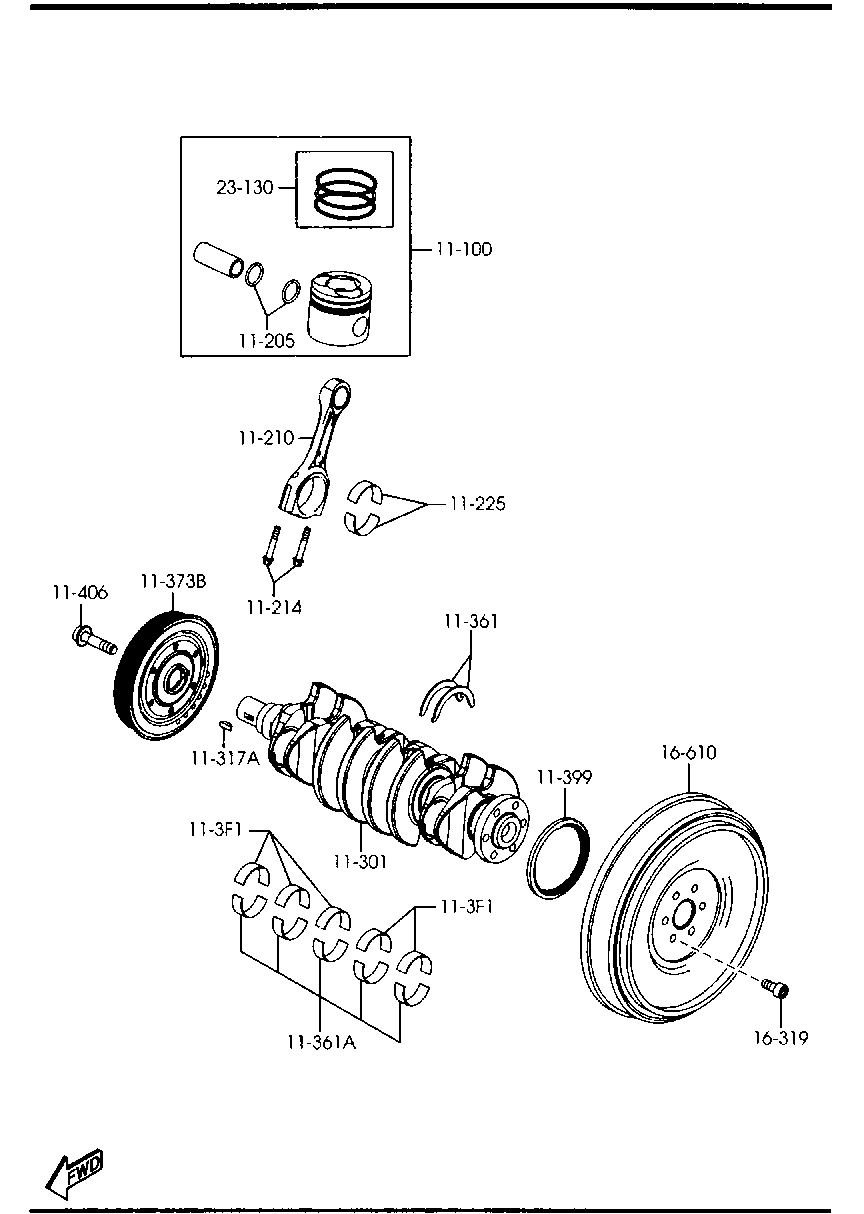 MAZDA Y401-11-312 - сальник со стороны коробки передач cfw 85 105 8.8мм autosila-amz.com