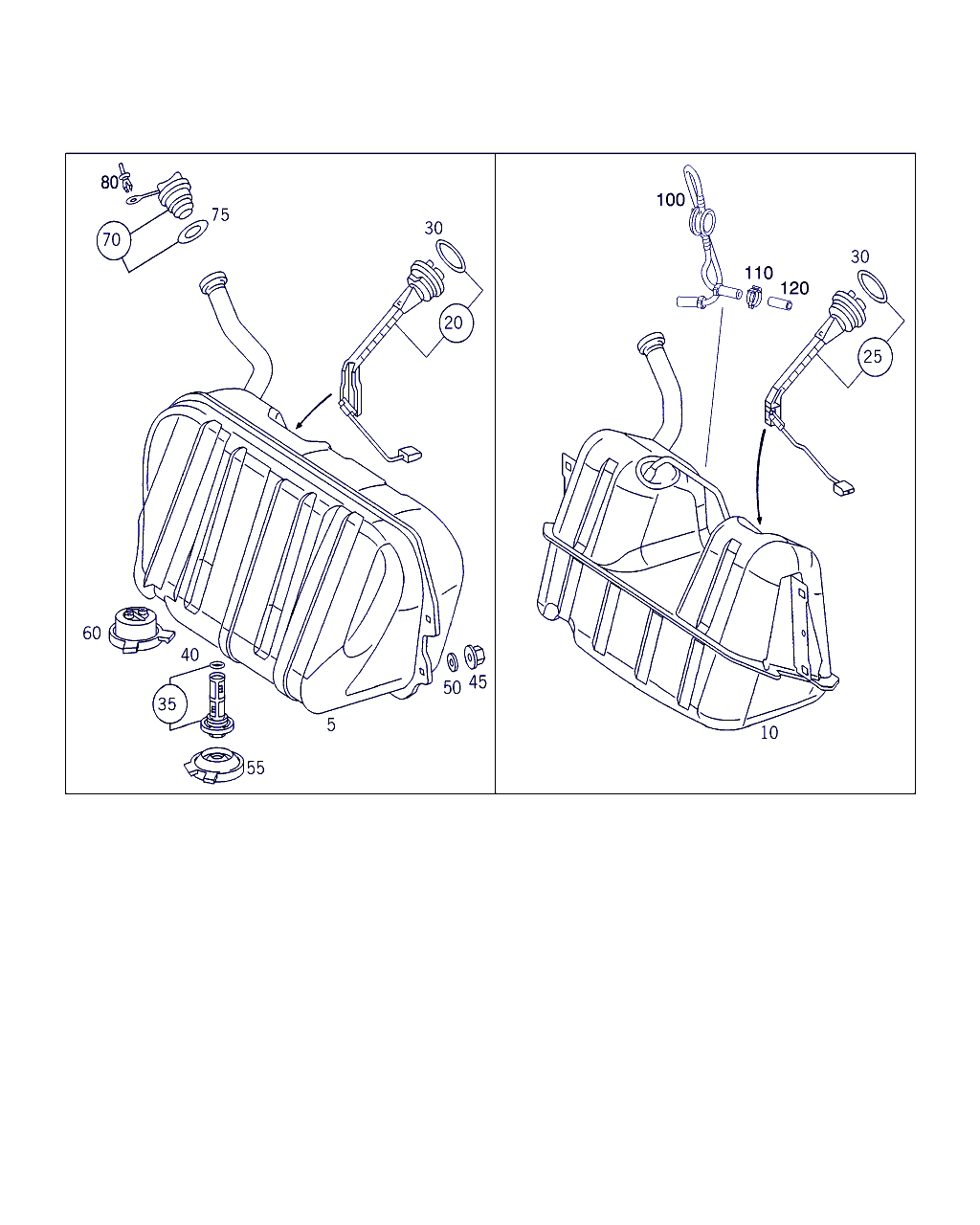 Mercedes-Benz A 215 470 00 05 - Крышка, топливный бак autosila-amz.com