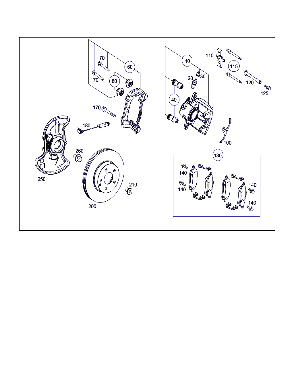 Mercedes-Benz A 005 420 08 20 - Тормозные колодки, дисковые, комплект autosila-amz.com