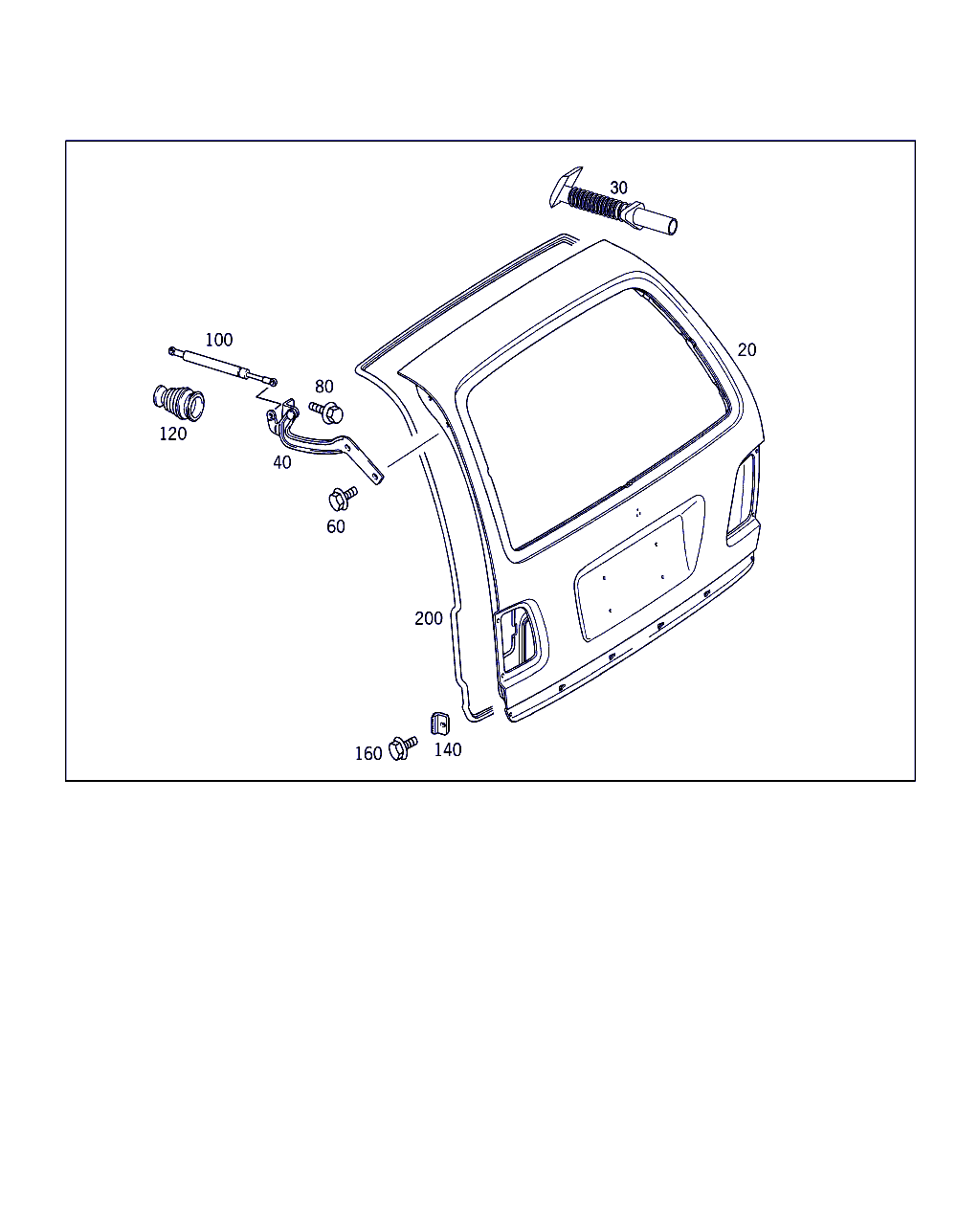 Mercedes-Benz A 001 980 80 64 - Газовая пружина, упор autosila-amz.com