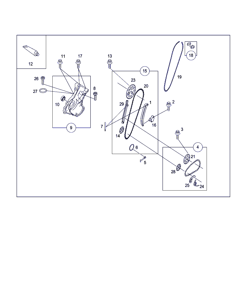 Smart Q 0004822V002000000 - Комплект цепи привода распредвала autosila-amz.com