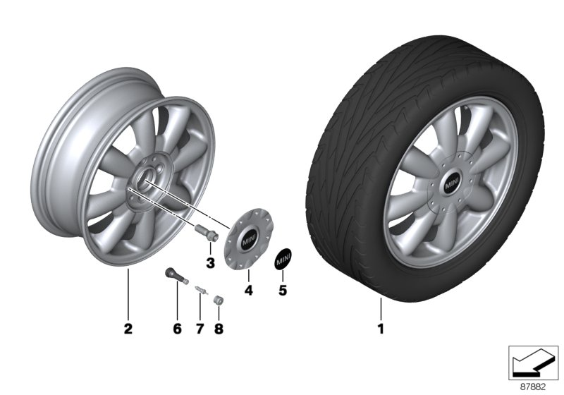 BMW 36 13 6 781 150 - болт крепления колеса! черный\ BMW E30/E36/E46/E90/E28/E34/E39/E60/E32/E38/Z1-Z8 82> autosila-amz.com