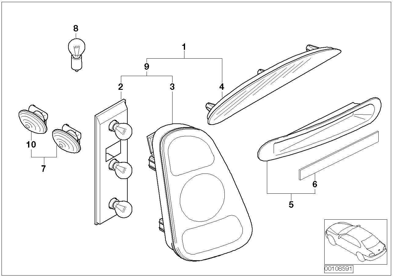 Mini 63210142518 - Отражатель autosila-amz.com