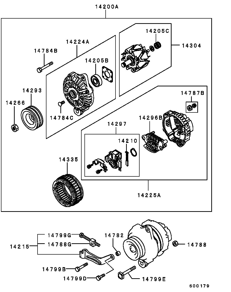 Mitsubishi ME701579 - Ротор, генератор autosila-amz.com