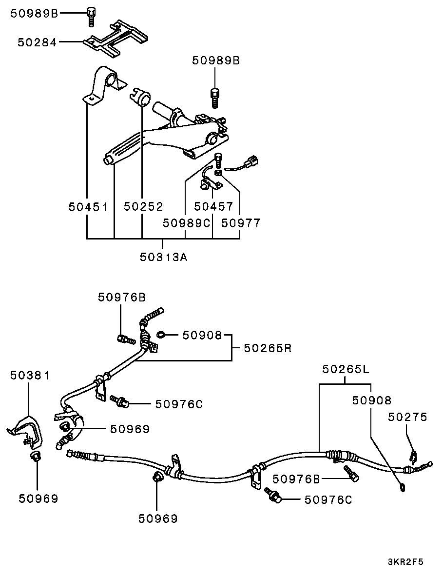 Mitsubishi MB928190 - Тросик, cтояночный тормоз autosila-amz.com