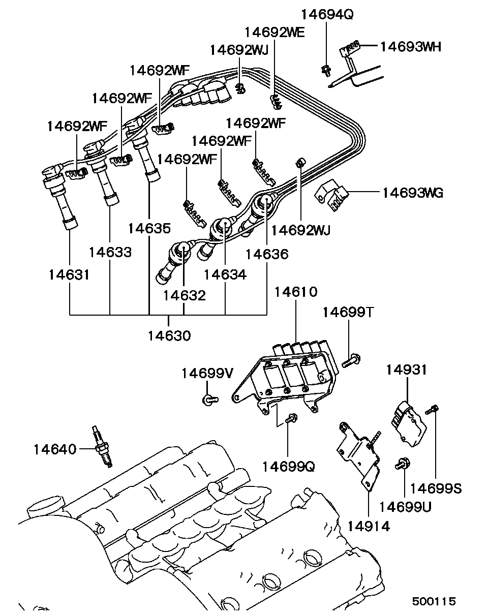 Mitsubishi MS 851 336 - Свеча зажигания MITSUBISHI PAJERO 94- (PFR6J-11) autosila-amz.com