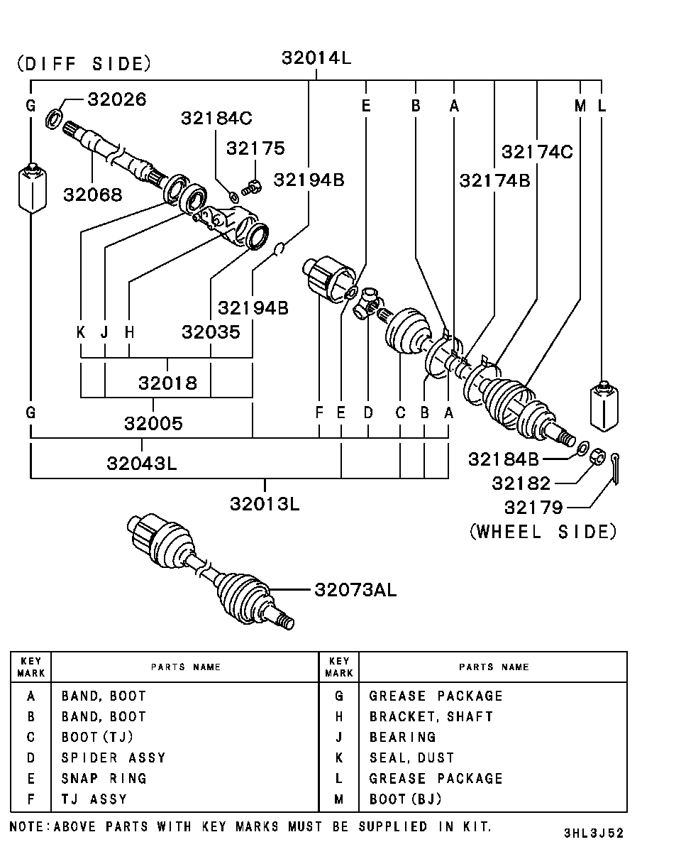 Mitsubishi MB937307 - Пыльник, приводной вал autosila-amz.com