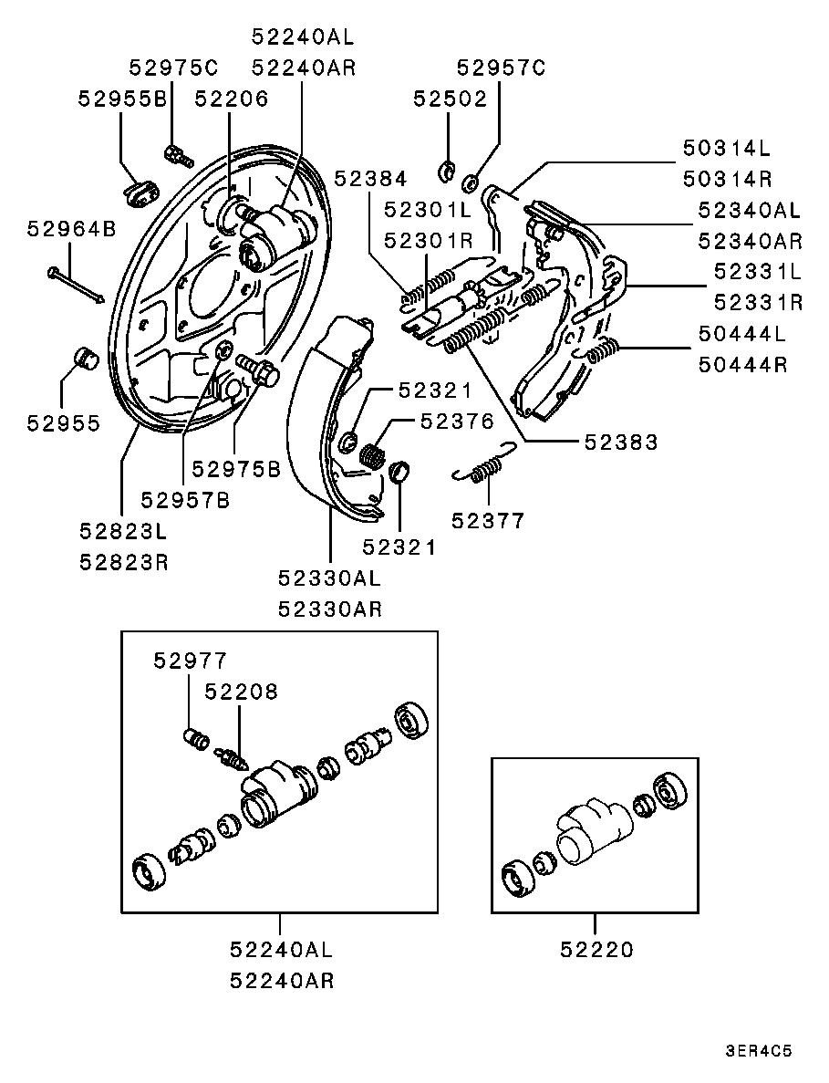 Eagle MB69 9334 - Комплект тормозных колодок, барабанные autosila-amz.com