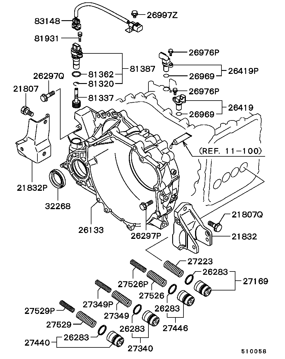 Mitsubishi MD759163 - датчик АКПП или скорости autosila-amz.com