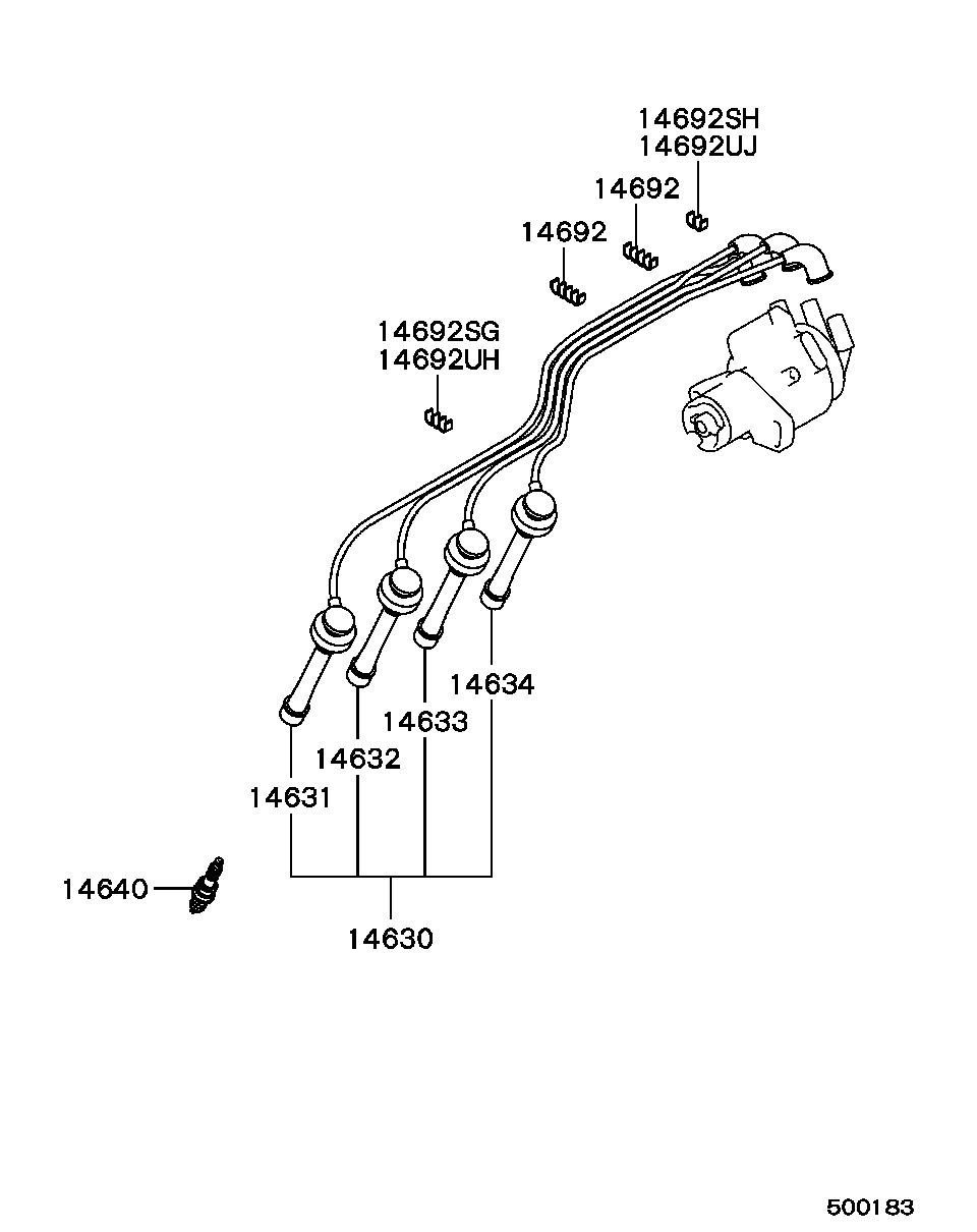 Mitsubishi MS 851 358 - Свеча зажигания MITSUBISHI CARISMA 95-/ COLT 92-/ GALANT 96-/ LANCER 03- (BKR6E-11) autosila-amz.com