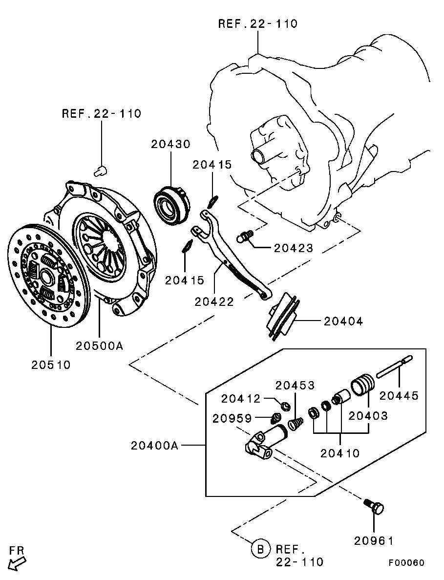 Mitsubishi 2301A021 - Диск сцепления, фрикцион autosila-amz.com