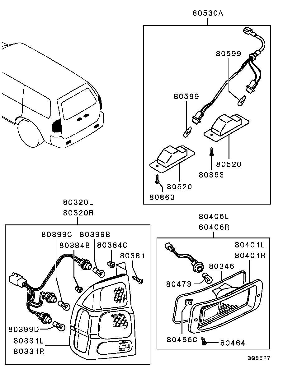 Mitsubishi MS 820046 - Лампа накаливания autosila-amz.com