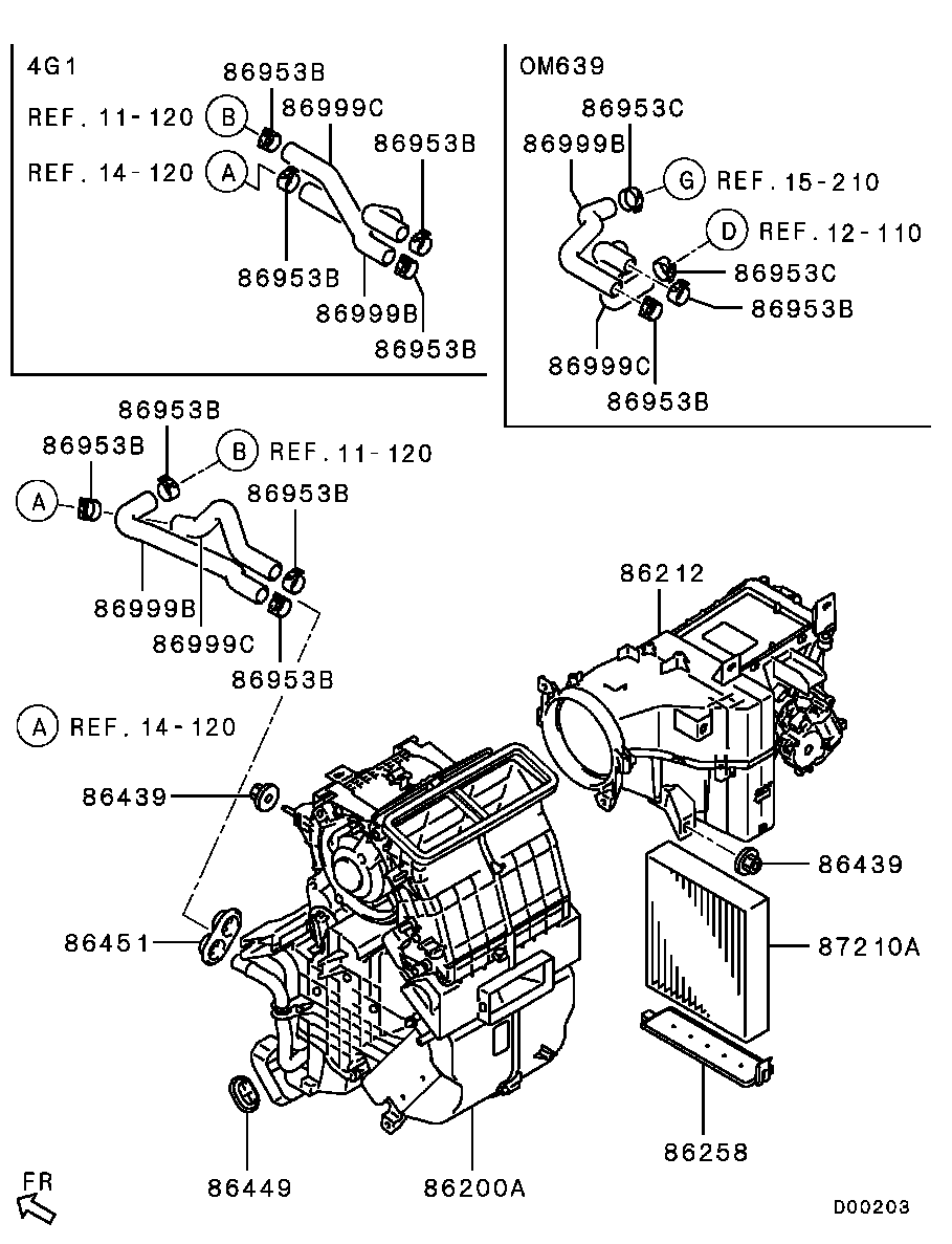 Mitsubishi MR 958016 - Фильтр воздуха в салоне autosila-amz.com