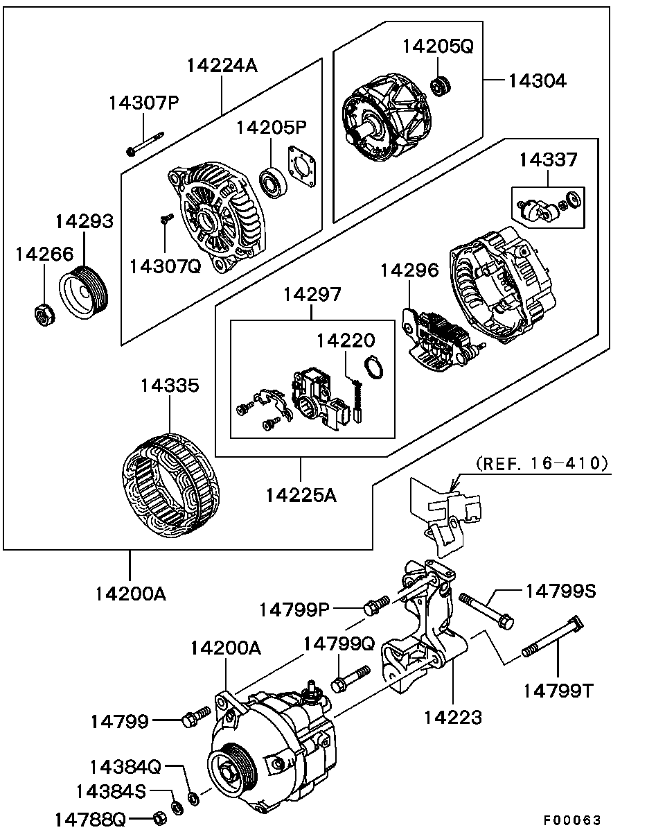 Mitsubishi 1800A081 - Ротор, генератор autosila-amz.com