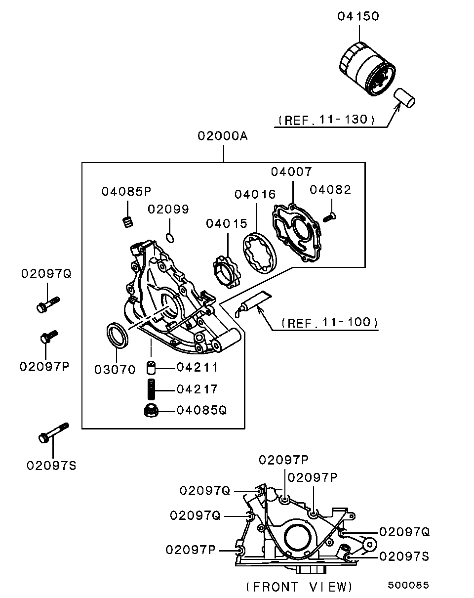 Mitsubishi MD168055 - сальник к/в передний! 37x50x6\ Mitsubishi Lancer/Galant/Carisma/Pajero 1.6-2.0 99> autosila-amz.com