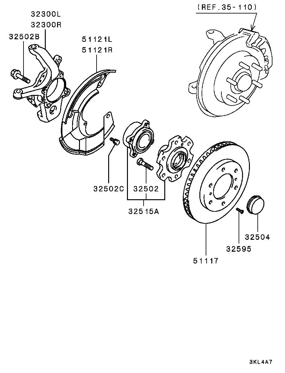 Mitsubishi MR407116 - Тормозной диск autosila-amz.com