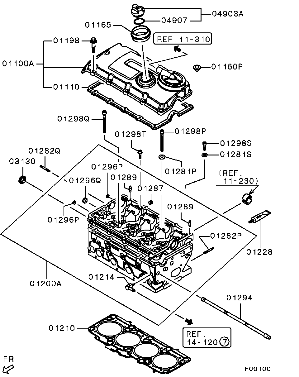 Mitsubishi MN980030 - сальник распредвала пер. 32x47x10 Audi autosila-amz.com