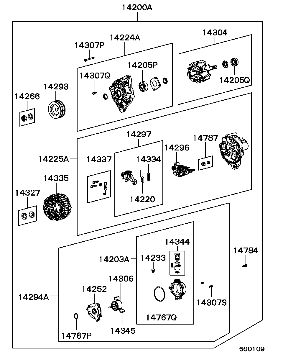 Opel MD103373 - Генератор autosila-amz.com