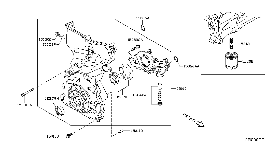 NISSAN 15208-4A00A - фильтр масляный Suz autosila-amz.com