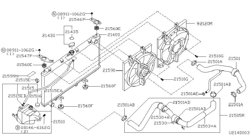 Infiniti 21430-1P111 - КPЫШКА PАДИАТОPА autosila-amz.com