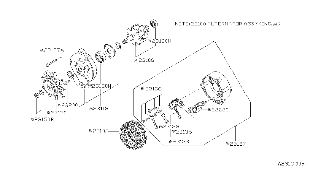 NISSAN 23120-14610 - Подшипник шариковый autosila-amz.com