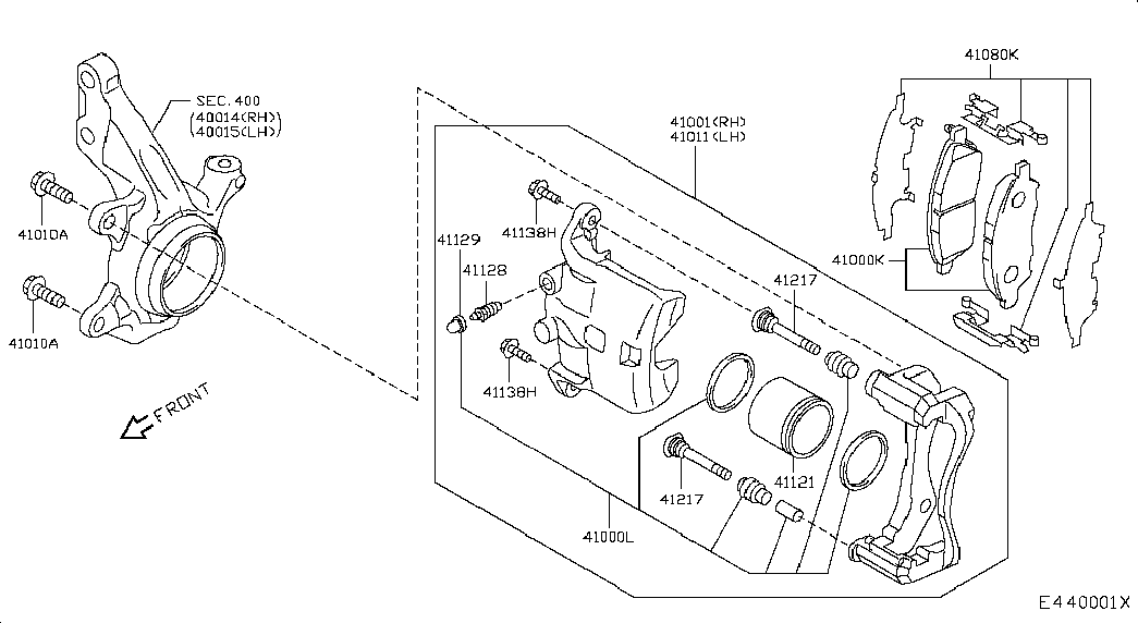 NISSAN 41005-EM10A - БОЛТ С ДВУХГРАННОЙ ГОЛОВКОЙ autosila-amz.com