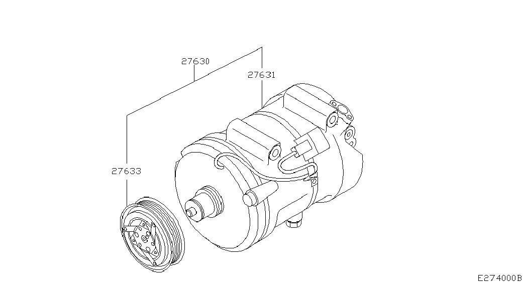 NISSAN 92600-9F510 - компрессор кондиционера Niss autosila-amz.com