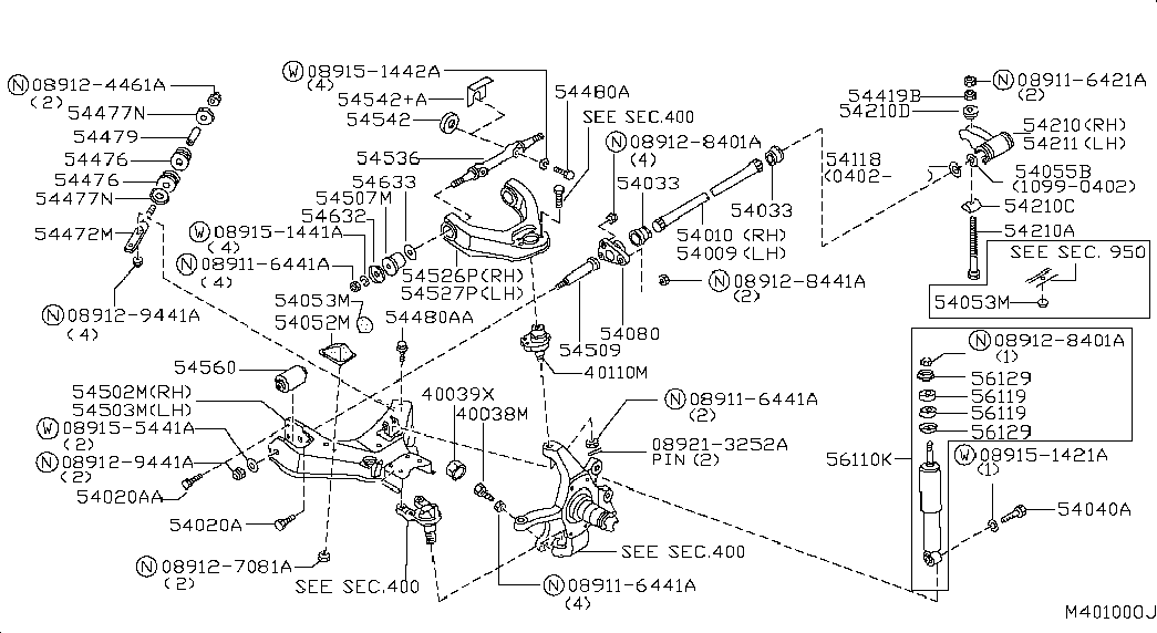 NISSAN 5447950W0A - Втулка стабилизатора autosila-amz.com