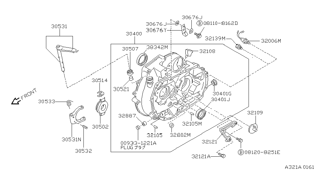 NISSAN 30502-52A60 - Подш.выж. N15 1.6, 2.0 autosila-amz.com