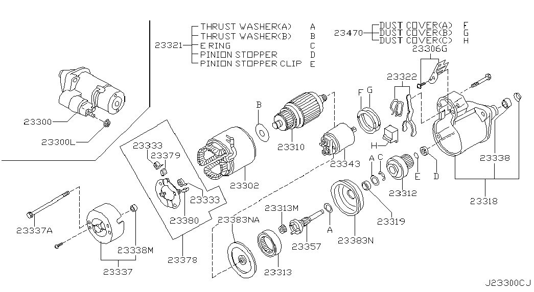 NISSAN 23300 VC201 - Стартер autosila-amz.com