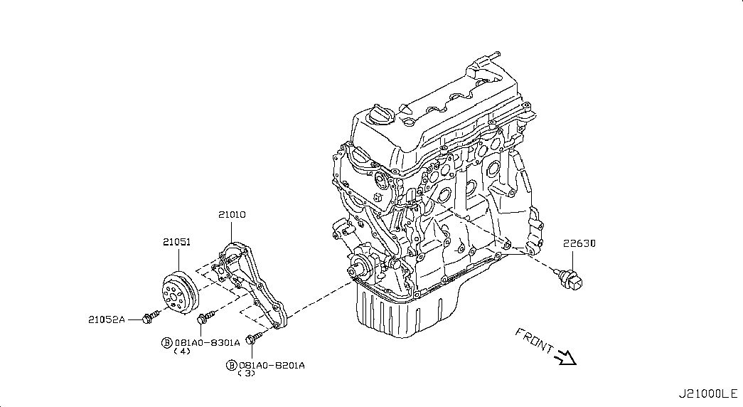 DAR 2263095F0B - Датчик температуры охлаждающей жидкости для NISSAN GA14-16 / QG16-18 / YD22 / VQ# / HR16 / CG# autosila-amz.com