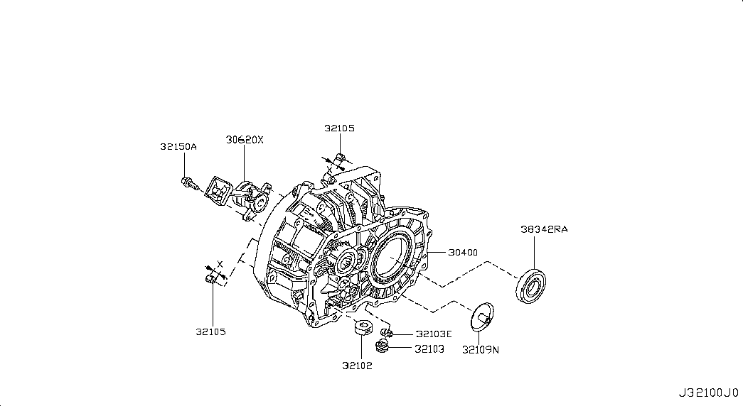 NISSAN 32103AX000 - ЗАГЛУШКА МЕТАЛЛИЧЕСКАЯ autosila-amz.com