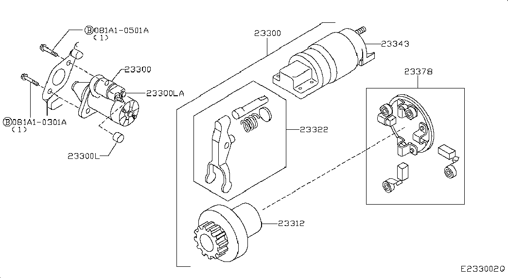 Infiniti 23300-AX01A - Стартер autosila-amz.com