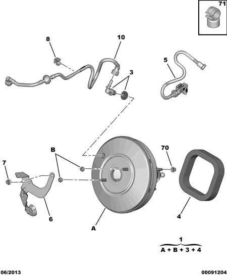 CITROËN 4503 43 - NUT WITH BASE autosila-amz.com