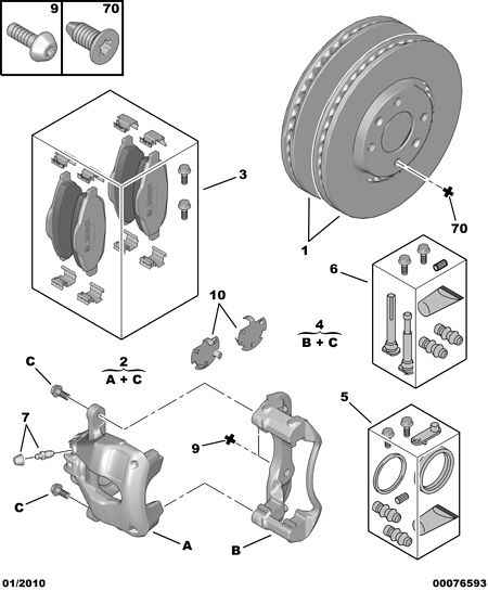 CITROËN 4427 E2 - BRAKE CALIPER REPAIR KIT autosila-amz.com