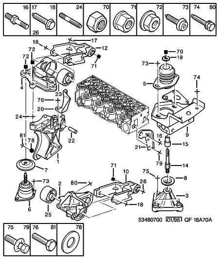 PEUGEOT 1806 17 - Подушка, опора, подвеска двигателя autosila-amz.com