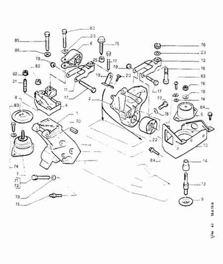 CITROËN/PEUGEOT 1809 17 - Подушка, опора, подвеска двигателя autosila-amz.com