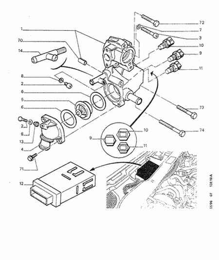 PEUGEOT 1338 11 - Термостат охлаждающей жидкости / корпус autosila-amz.com