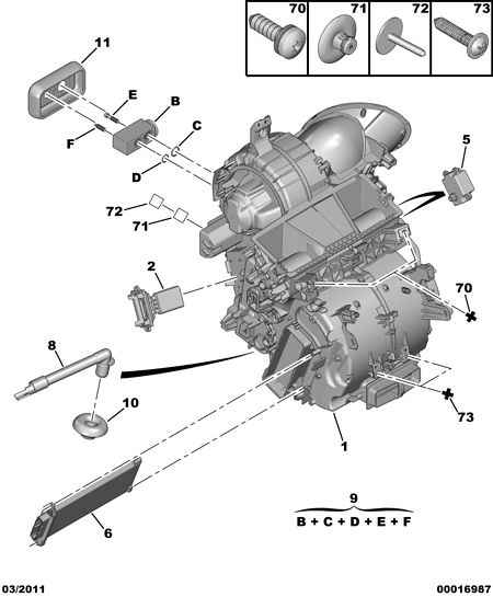 PEUGEOT 6461.K6 - Расширительный клапан, кондиционер autosila-amz.com