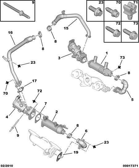 PEUGEOT 1618.N6 - Клапан возврата ОГ autosila-amz.com