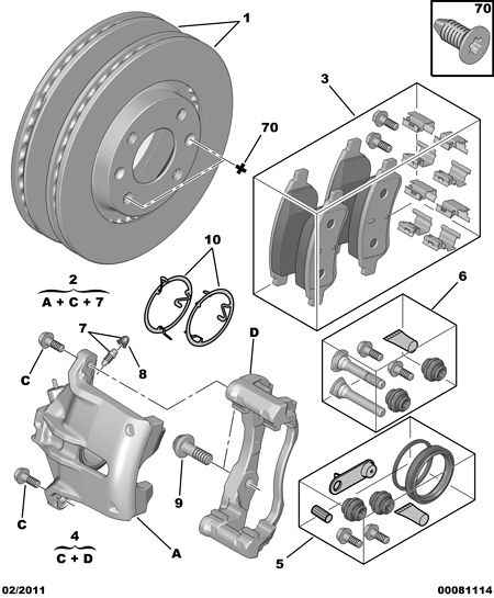 CITROËN (DF-PSA) 4249 84 - Тормозной диск autosila-amz.com