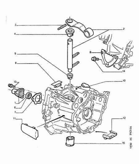 PEUGEOT 2175 14 - Возвратная вилка, система сцепления autosila-amz.com