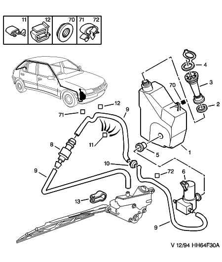 FIAT 6434 60 - Адаптер, водяной насос омывателя autosila-amz.com