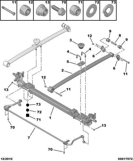 DS 5131 F6 - REAR CROSSMEMBER FLEXIB JOINTS autosila-amz.com