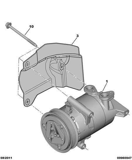 FORD 96 765 526 80 - Компрессор кондиционера autosila-amz.com